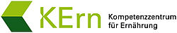 Logo des Komeptenzzentrums für Ernährung, grüner Pfeil